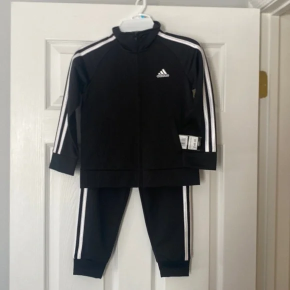 adidas Matching Sets Adidas Tracksuit Size Boys In Black
